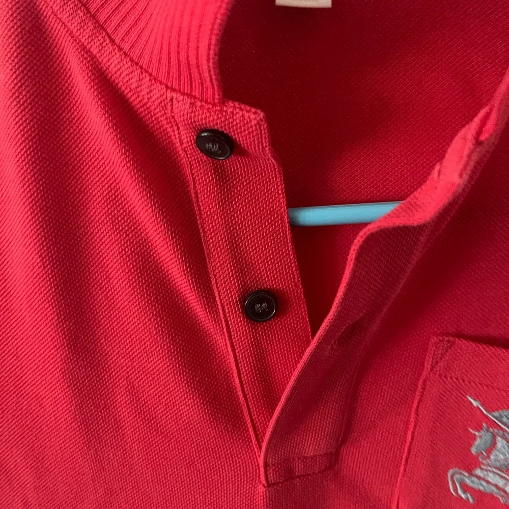 Burberry kids red polo 8Y - Picture 3 of 6